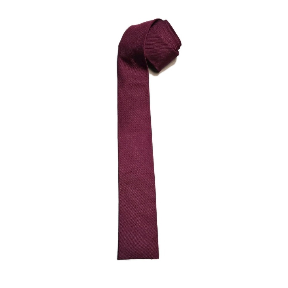 Vintage Men's Tie Red All Silk Riviera Creation Square